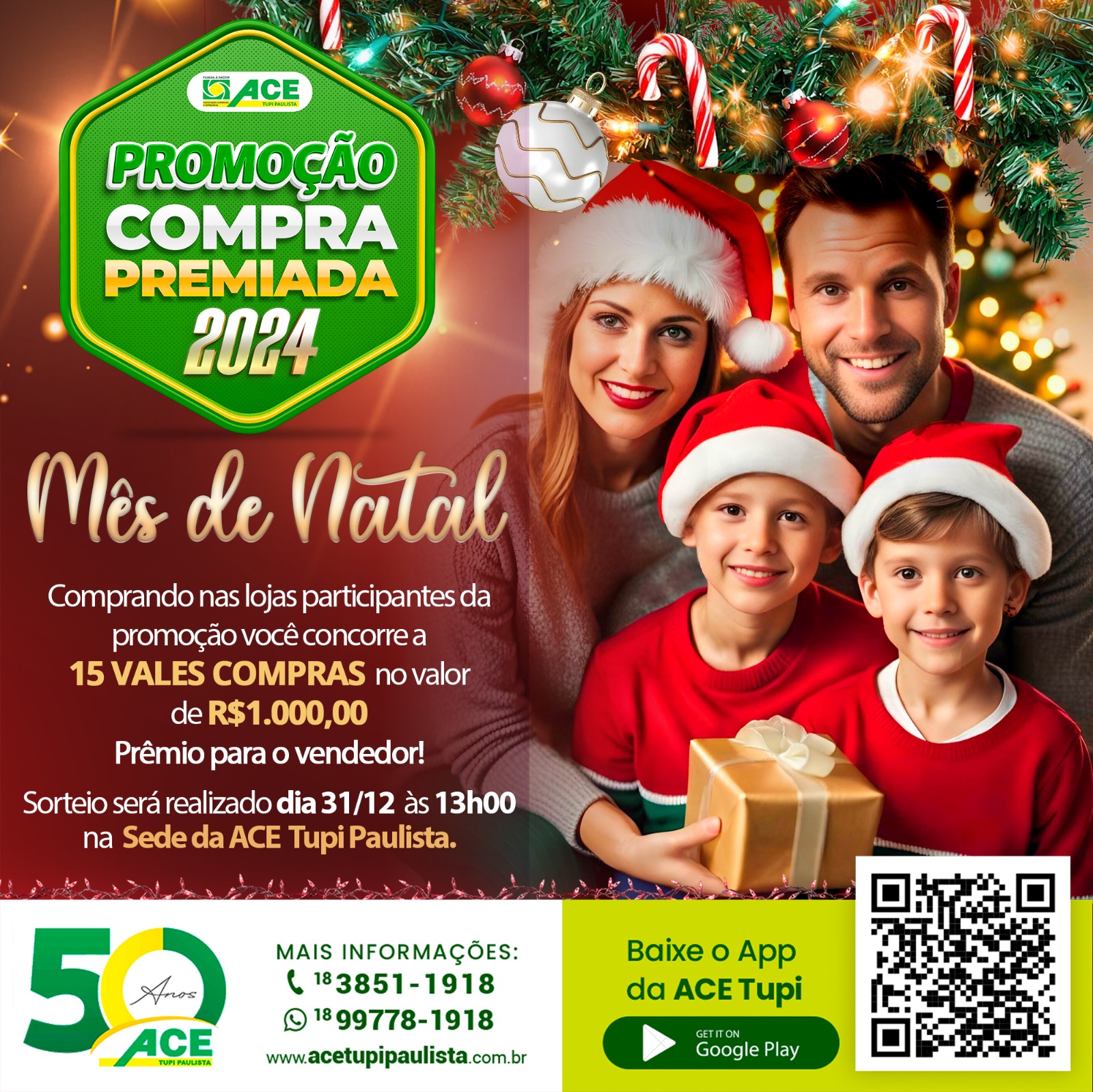 compra premiada natal 2024